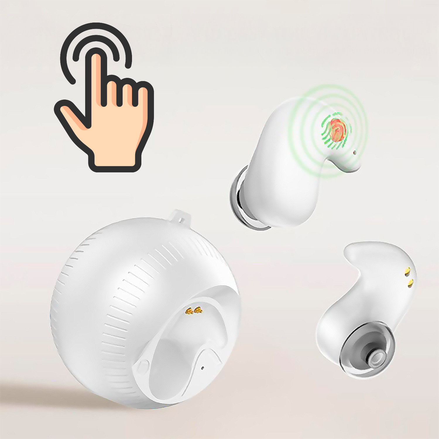 Auriculares TWS esféricos, especiales para dormir.