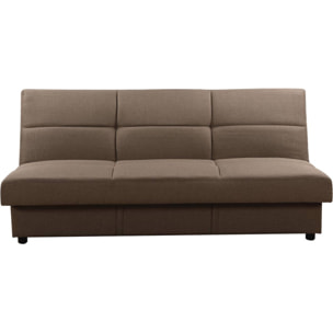 Canapé Clic-Clac "Enzo" - 185 x 84 x 85 cm - 3 places - Taupe