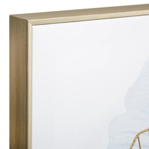 Toile encadrée "Ginko" 58x58cm