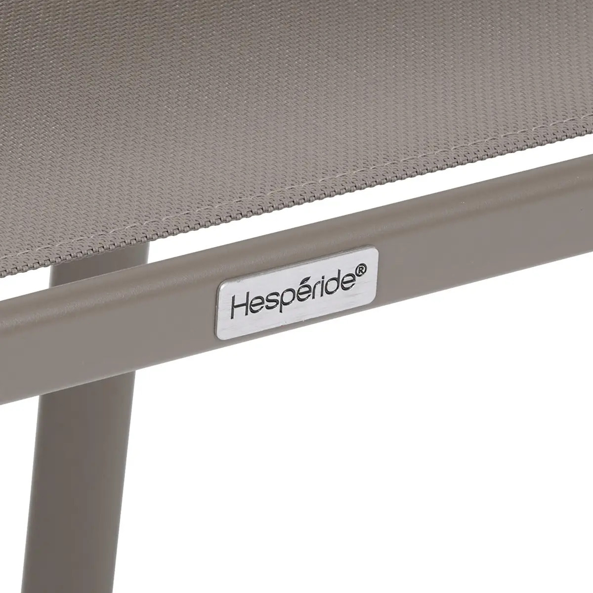 Fauteuil de jardin Piazza empilable noisette