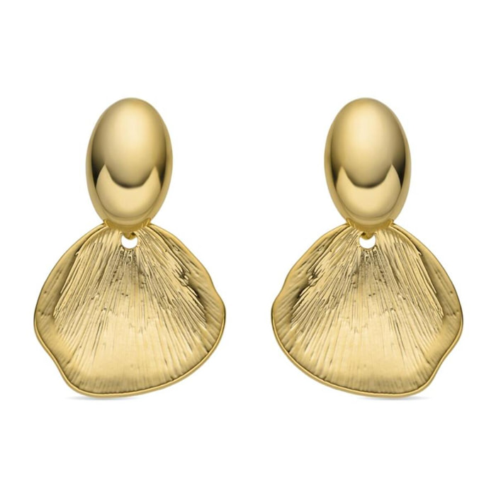 Pendientes acabado oro 18k