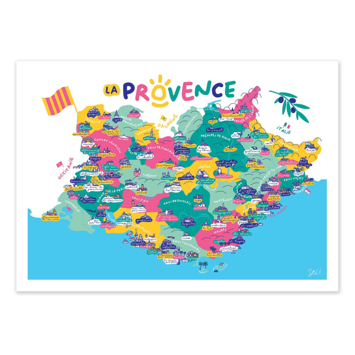 Affiche - Provence - Sté!