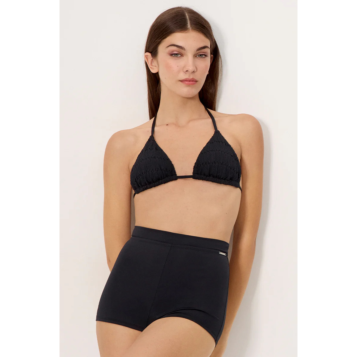 Slip bikini short Nero