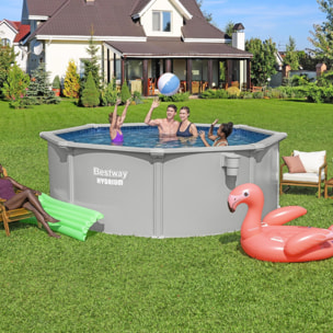 Bestway Piscine acier ronde Bestway Hydrium 366 x 122 cm gris clair
