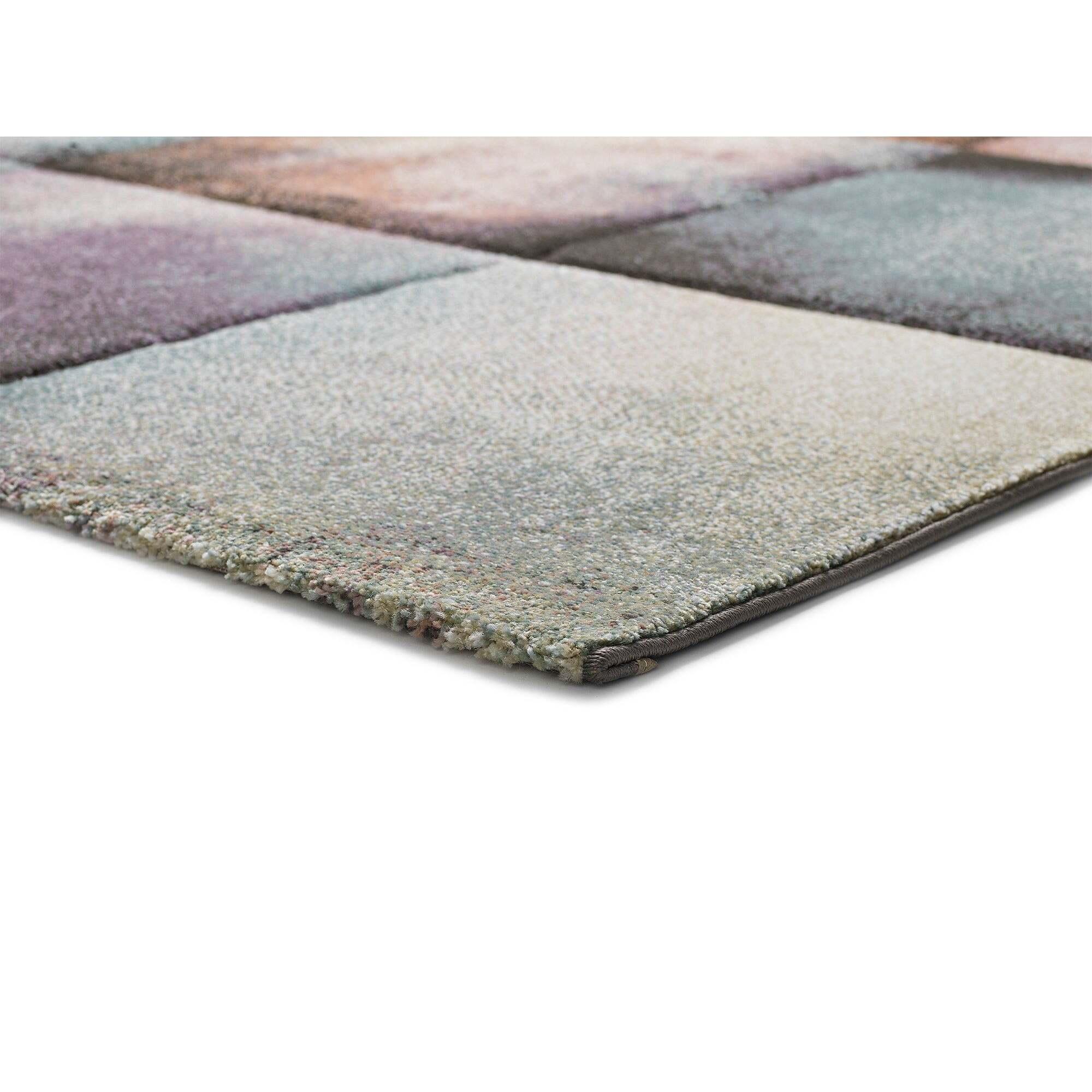 Alfombra geométrica Pinky multicolor, varias medidas disponibles