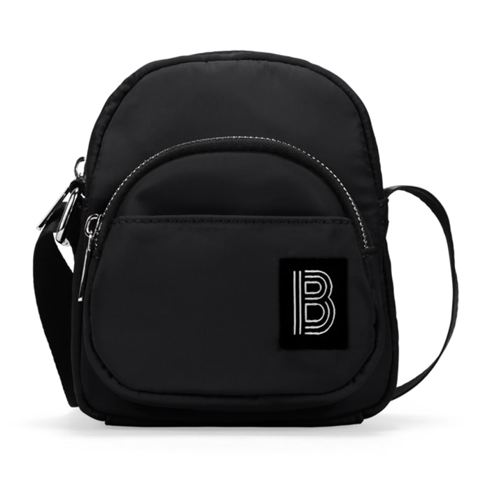 Bolso bandolera negro para móvil