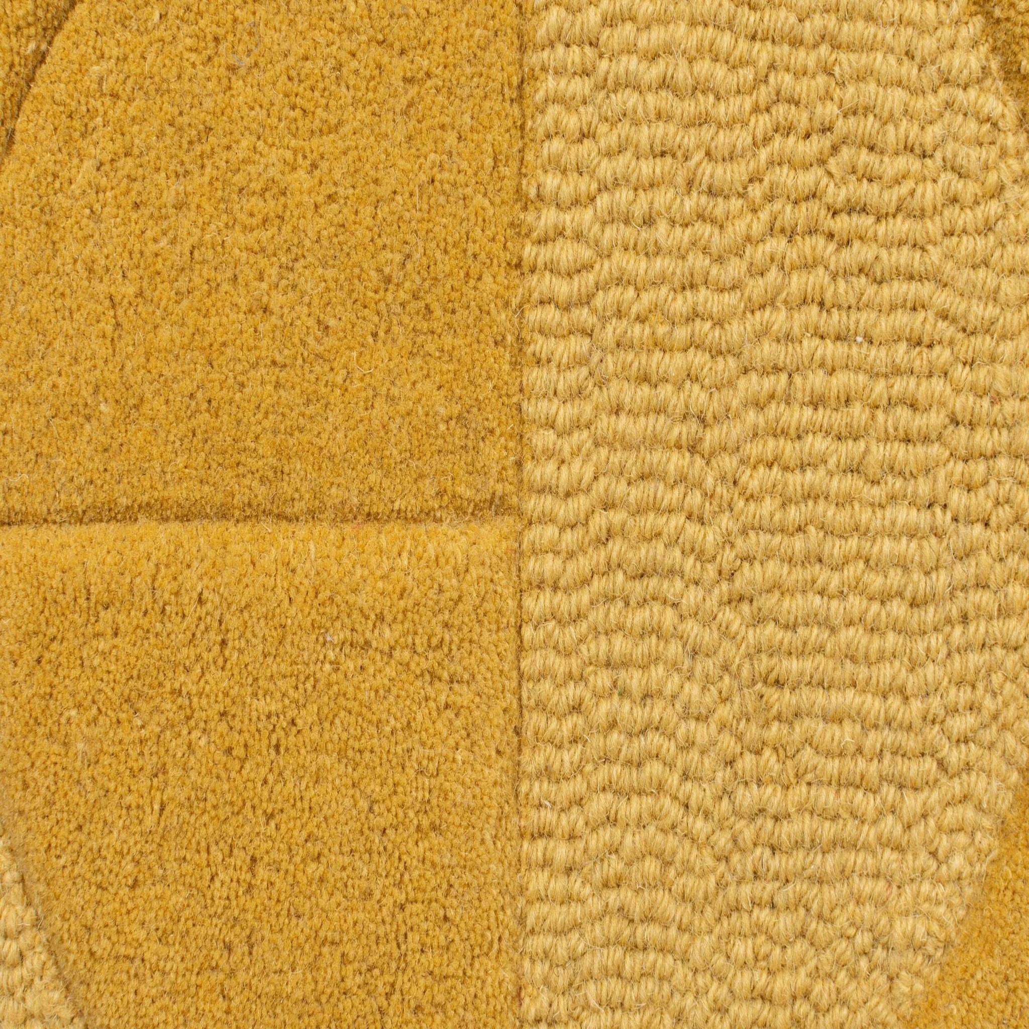 Tapis en laine rond GIGI Ochre