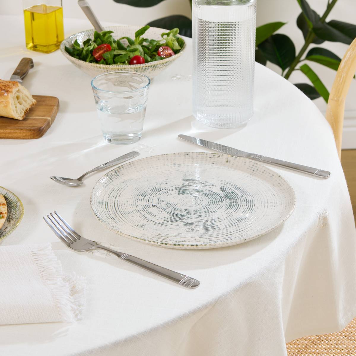 Assiette plate Ariane D26cm vert