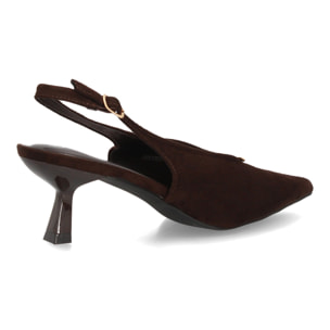 Zapatos slingback elegantes de tacón fino para mujer