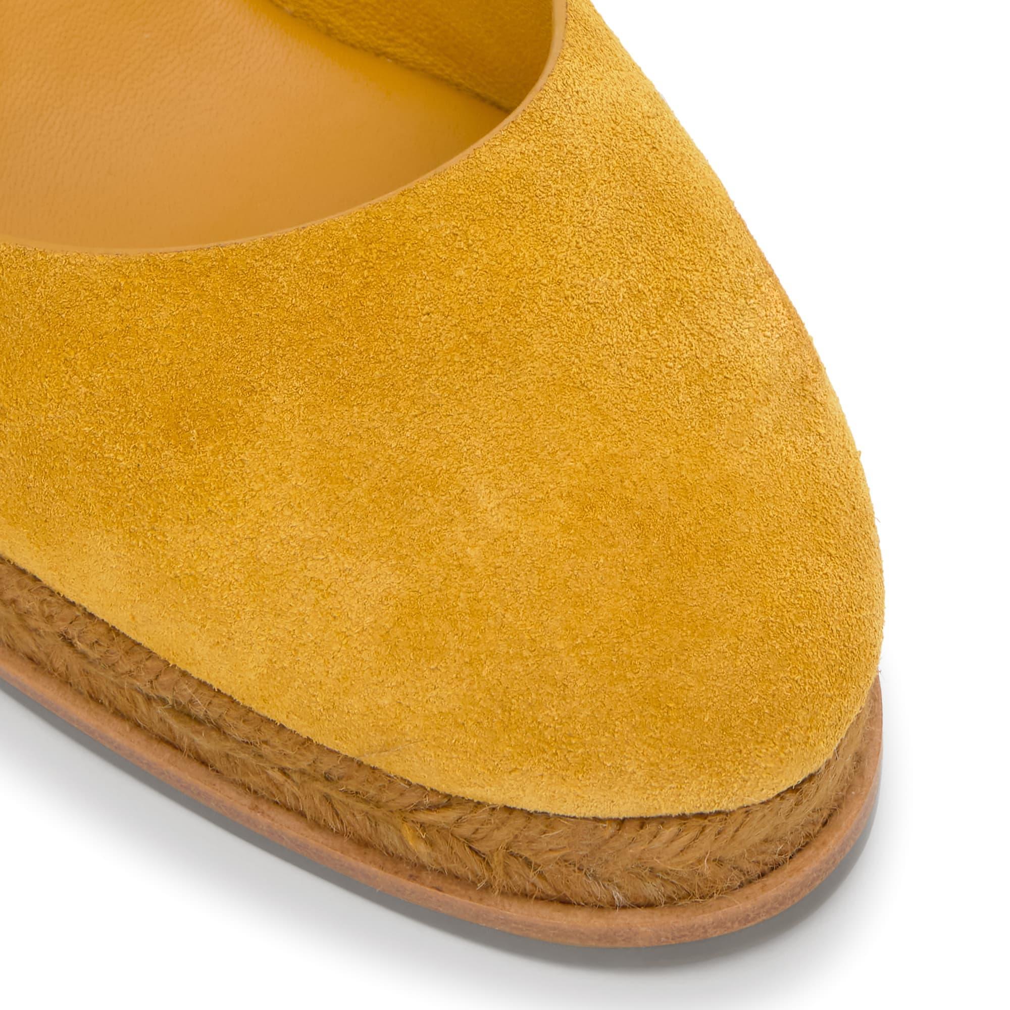Alpargata cuña Camila amarillo mujer 9cm