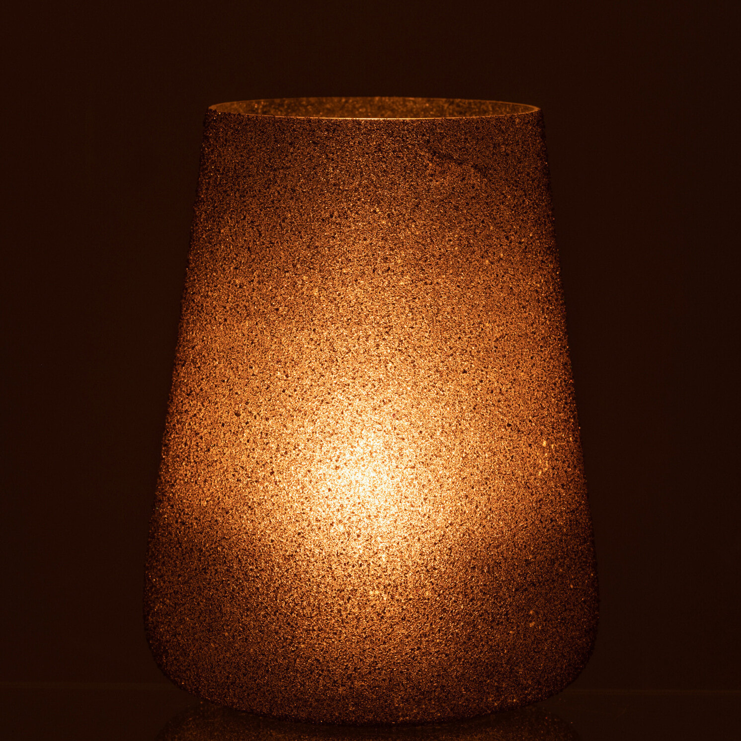 J-Line photophore Paillettes - verre - mauve - large