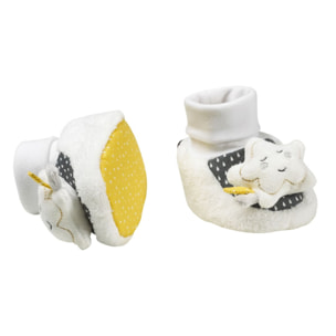 Chaussons bébé en velours