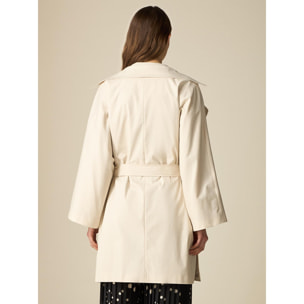 Oltre - Trench kimono in tessuto tecnico - Beige