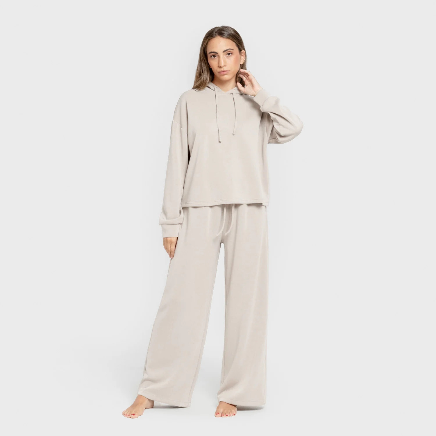 Pantaloni lunghi in stile modal da donna