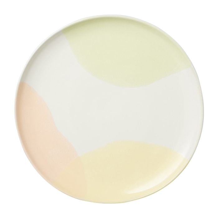 J-Line assiette Point - porcelaine - mix - medium - 4 pcs