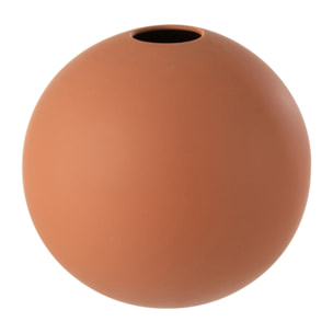 J-Line vase Boule - céramique - rouille - large - Ø 25 cm