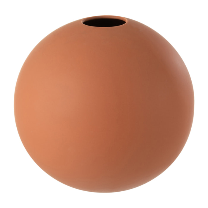J-Line vase Boule - céramique - rouille - large - Ø 25 cm