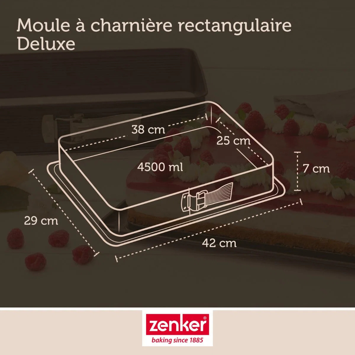 Set de 4 ustensiles de pâtisserie moule à gâteaux bols et spatule Zenker Deluxe