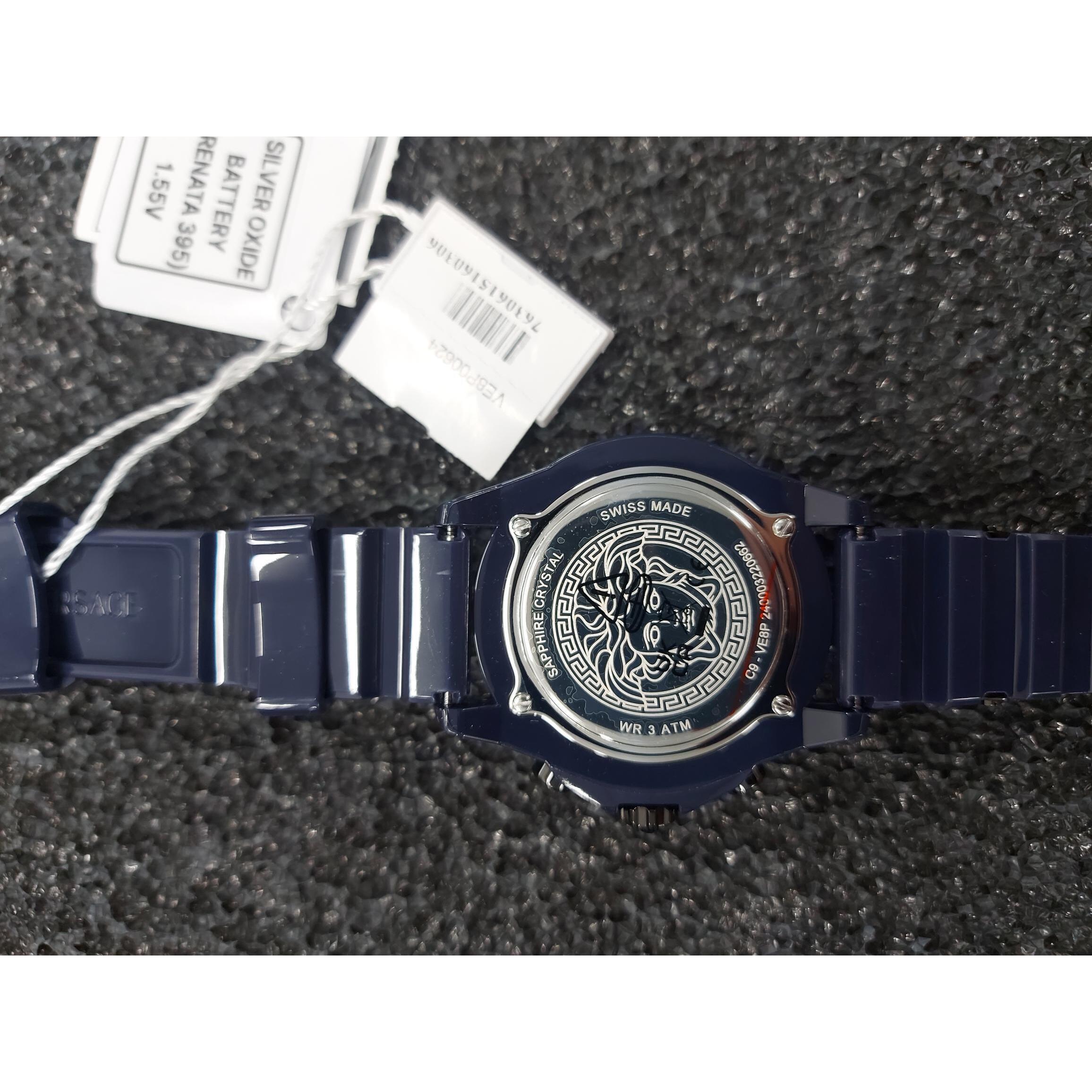 Versace Orologio Analogico Al Quarzo V-Dome Alluminium.timeles