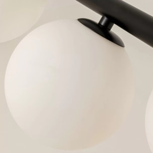 Suspension Scala Balls 150cm noire et blanche Kare Design