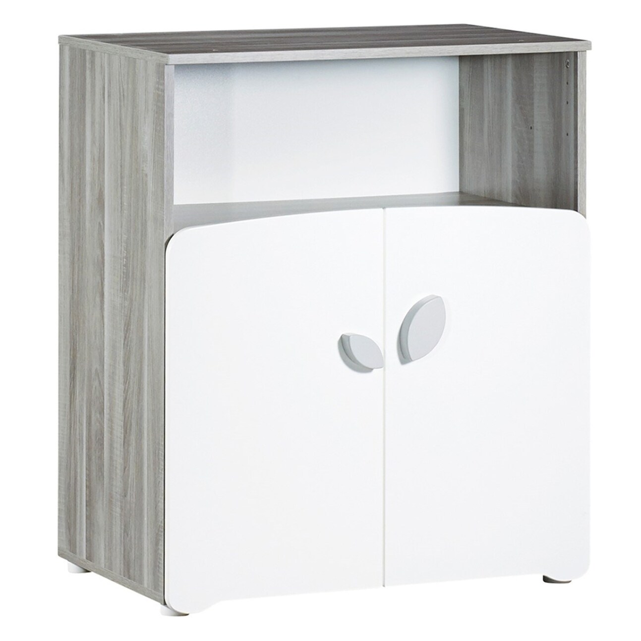 Chambre trio lit, Commode à langer et Armoire en bois blanc
