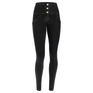 Jeggings push up WR.UP® superskinny vita alta con bottoni