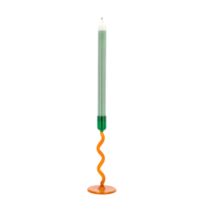 Bougeoir en verre Vivid