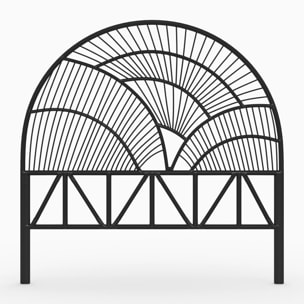 Tête de lit en rotin noir 140 cm - Séléné