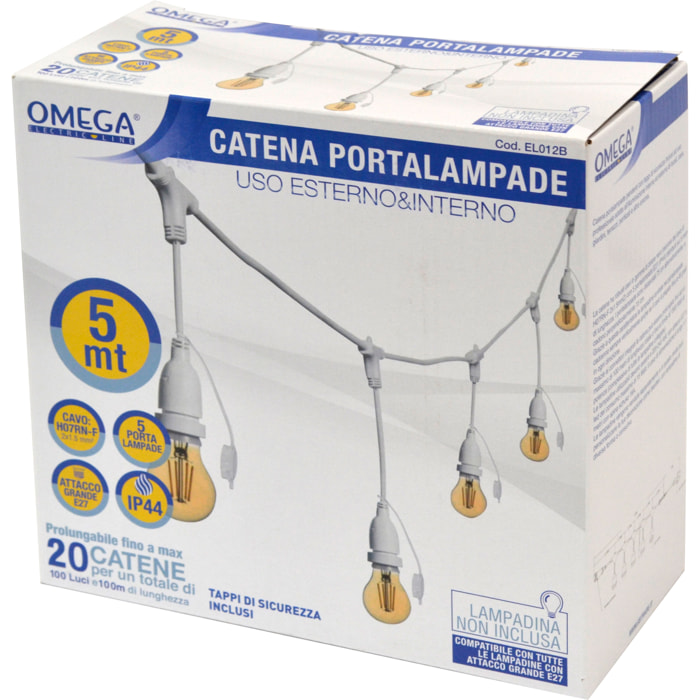 OMEGA Catenaria portalampade 5 metri