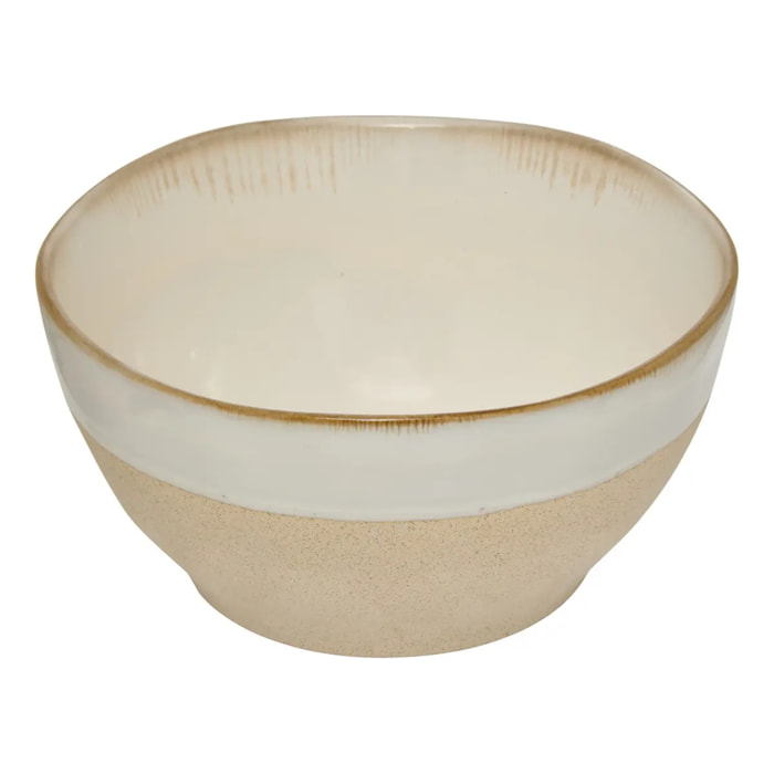 Bol Kate blanc et beige 72cl