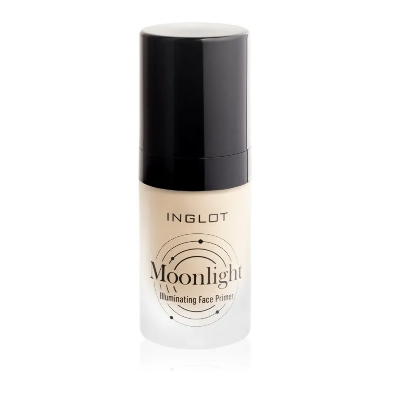 INGLOT MOONLIGHT Prebase iluminadora, Efecto buena cara, Piel jugosa, Los poros se difuminan y la textura de la piel se vuelve más suave e hidratada 25ML. FULL MOON 21, Dorado claro con pigmentos luminosos para pieles claras