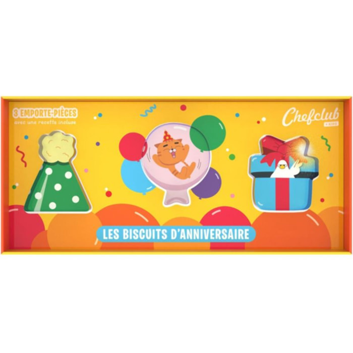 Emporte pièces CHEFCLUB les biscuits d'anniversaire