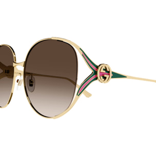 Gafas de Sol Gucci GG0225S-007 de Metal Mujer 63 mm
