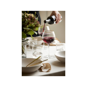 Set de 4 verres Palermo Gold 35 cl