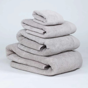 Toalla de baño 400gr doble rizo gris perla