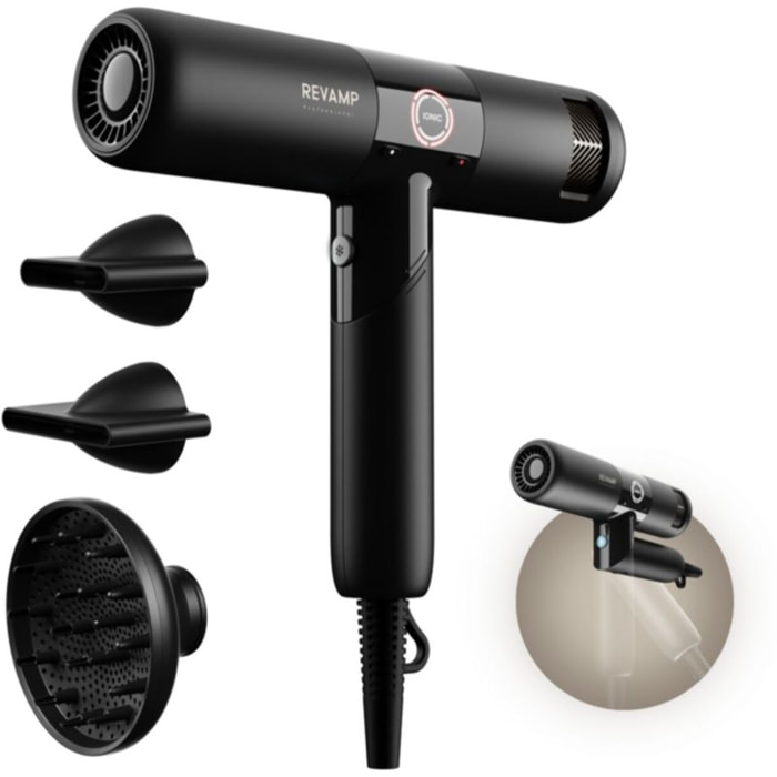 Sèche cheveux professionnel REVAMP Progloss Enigma révélation
