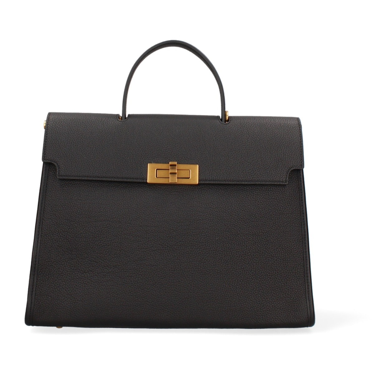 Borsa a mano da donna Made in Italy - Modello Zaffiro Lux - 100% pelle - 35.0 x 27.0 x 13.0 cm