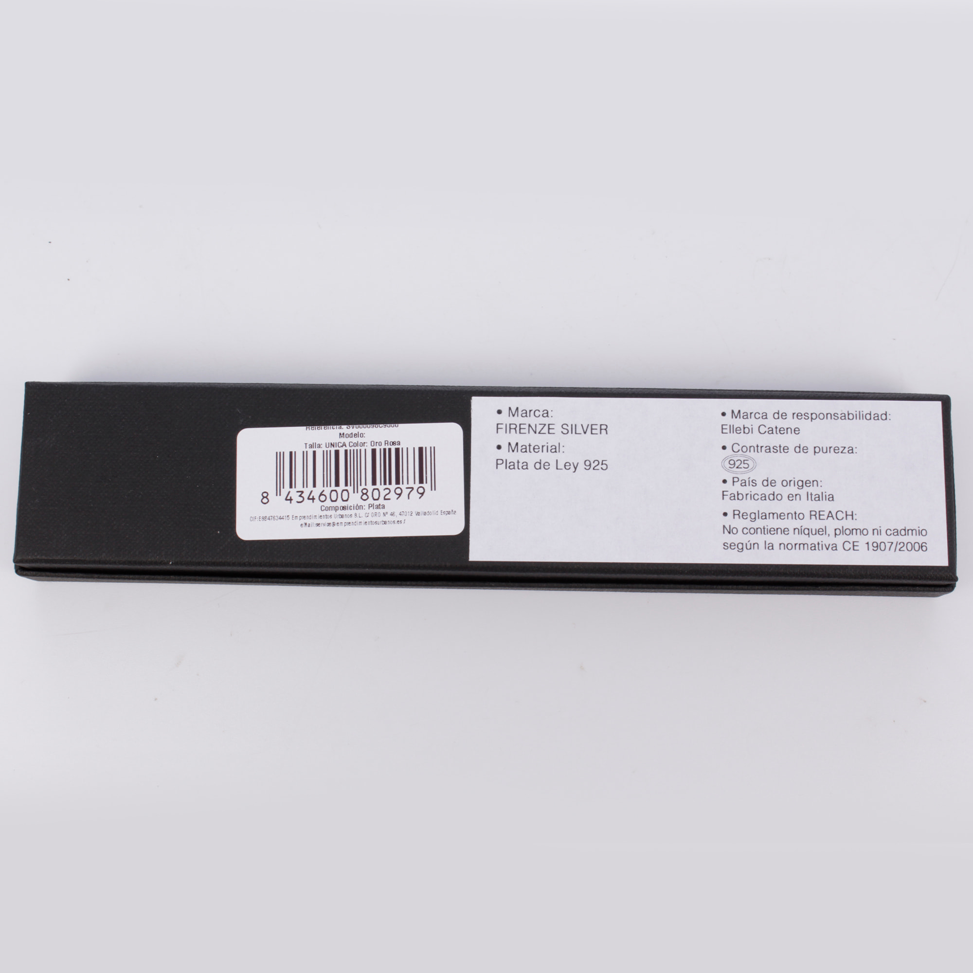 Cadena de Plata de Ley 925 con colgante en corazón esmaltado