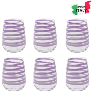Set 6 bicchieri da acqua Malva