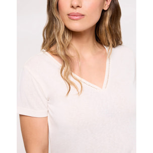 Camiseta Manga Corta Beige - Kipar