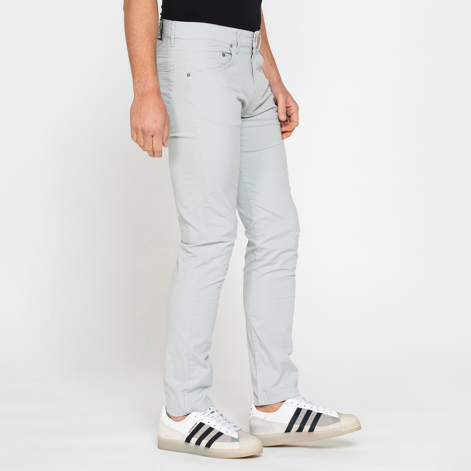 PANTALONE COLORATO DA UOMO IN COTONE STRETCH