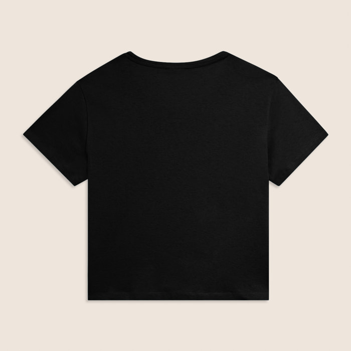 T-shirt Manica Corta Cropped con piccolo Logo FREDDY