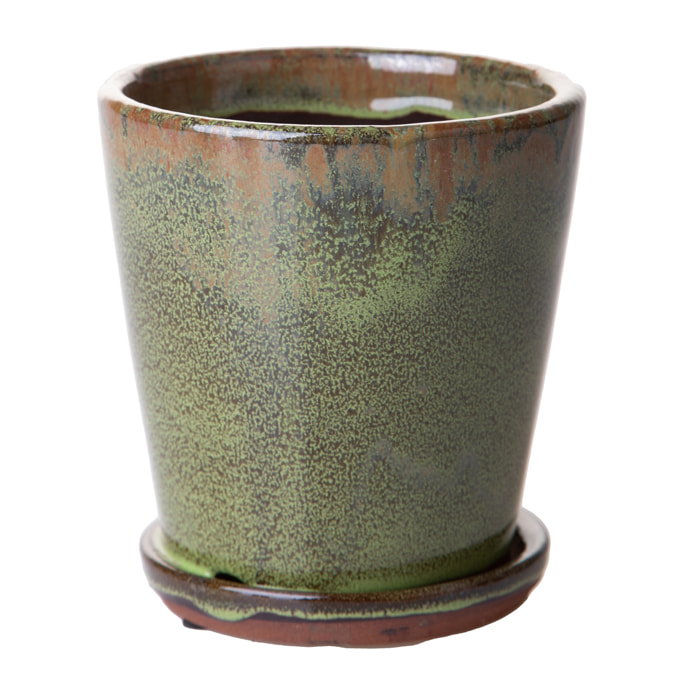 Vaso D11X11 Cm Orchidea - Pezzi 4 - 11X11X11cm - Colore: Giallo - Bianchi Dino - Decori Casa E Complementi