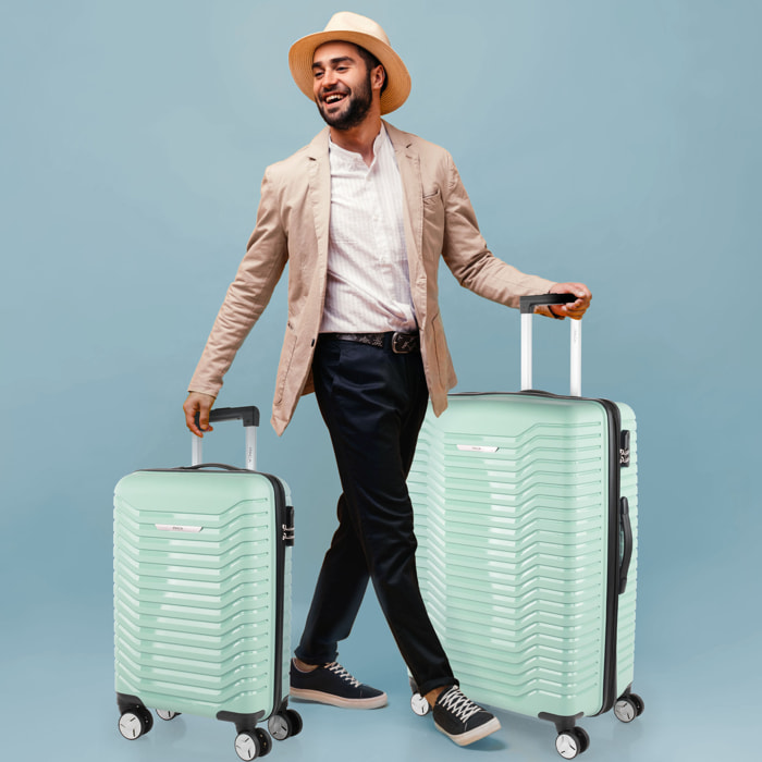 Juego De Maletas Rígidas Pp Itaca Glasgow Menta