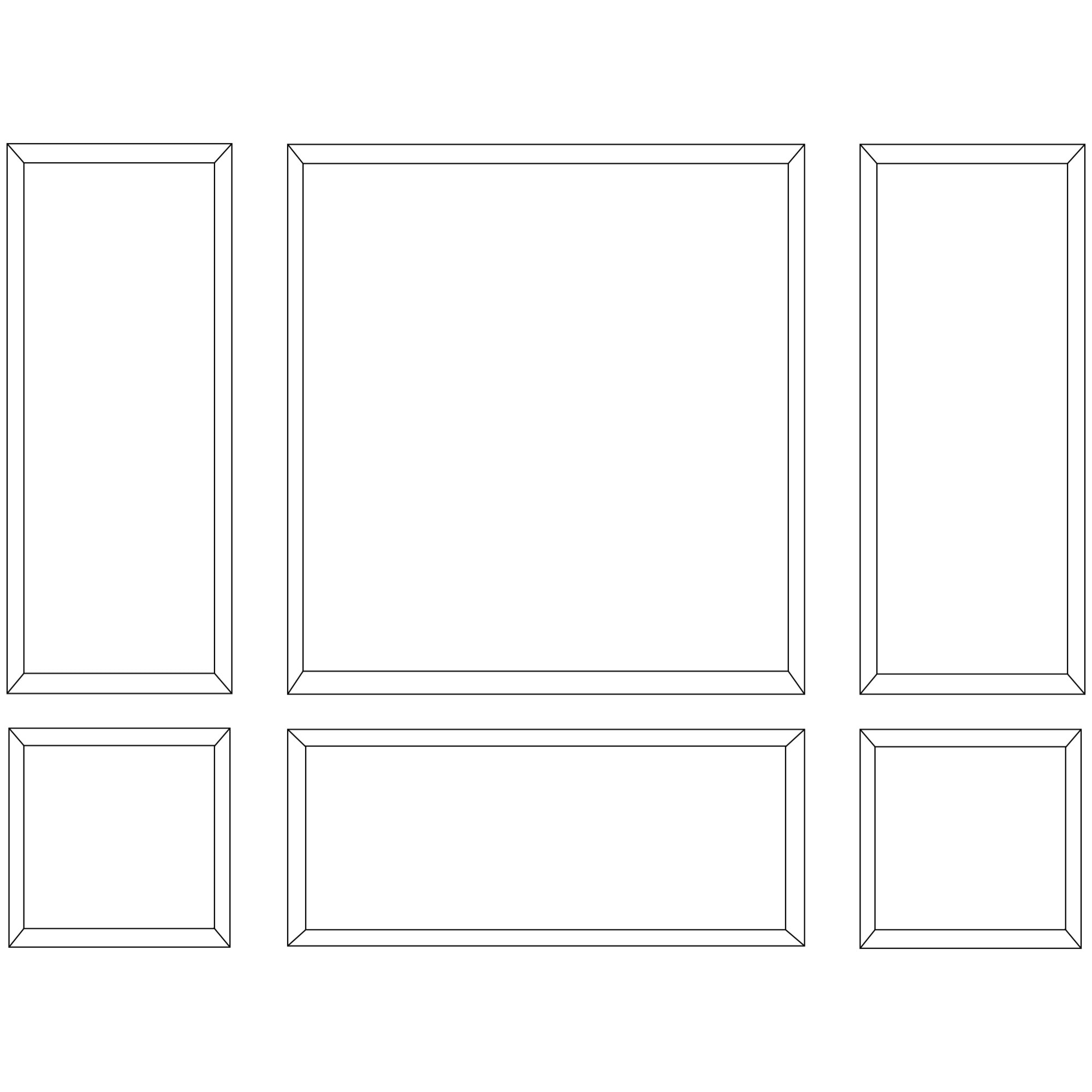 Elizabeth - Modanatura a Tutta Altezza per Pareti 24 Pezzi in Poliuretano Bianco Tinteggiabile