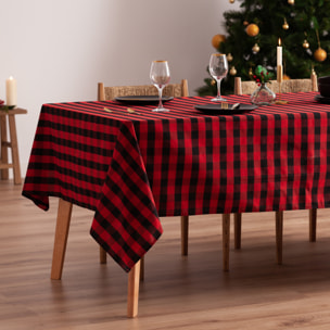 Mantel antimanchas XENIA ROJO-NEGRO