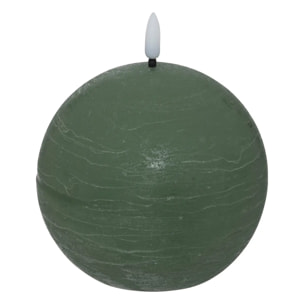 Bougie boule LED Molia D.8cm vert