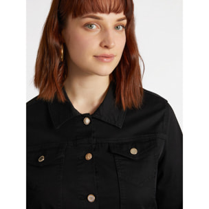 Fiorella Rubino - Giubbotto casual con bottoni - Nero
