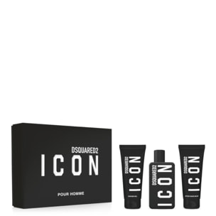 Icon Homme - Coffret Eau de parfum 100ml, Gel douche & Baume après-rasage 100ml