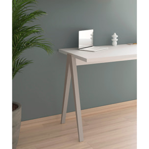 Escritorio Colmar blanco y arena 78x107x49 cm